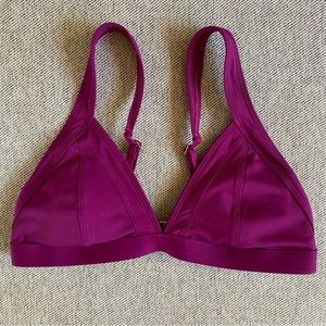 Athleta Purple Triangle Bikini Top